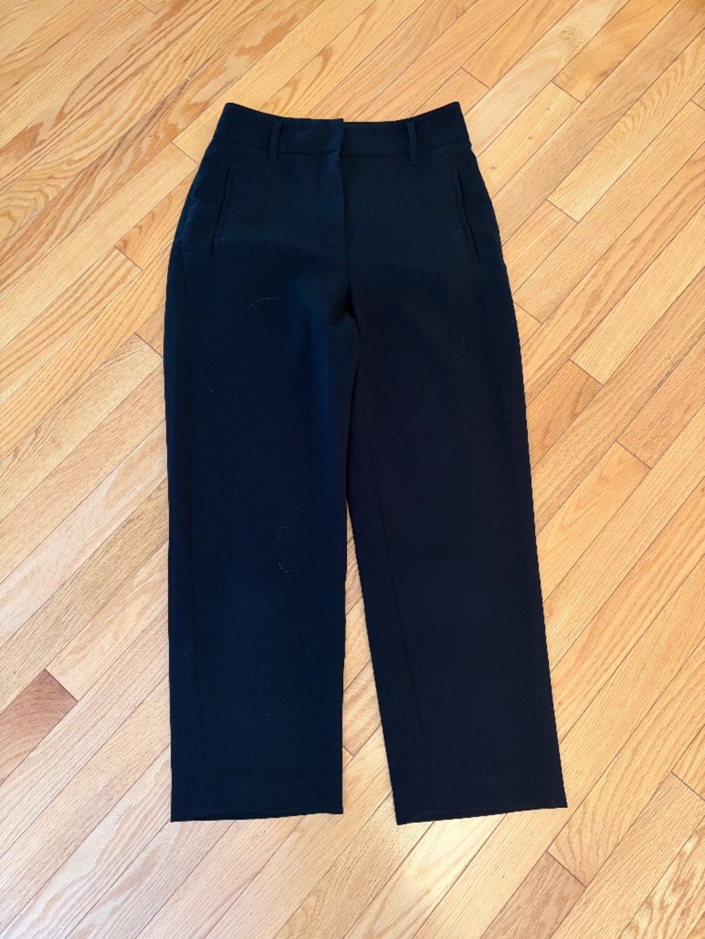 Aritzia black crepe trousers